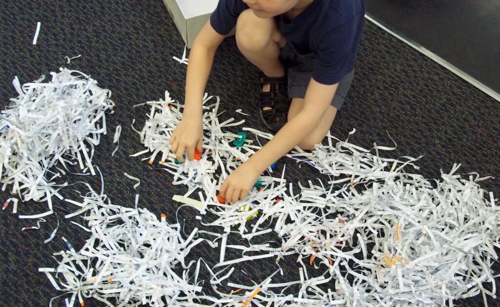 Paper Shred Treasure Search